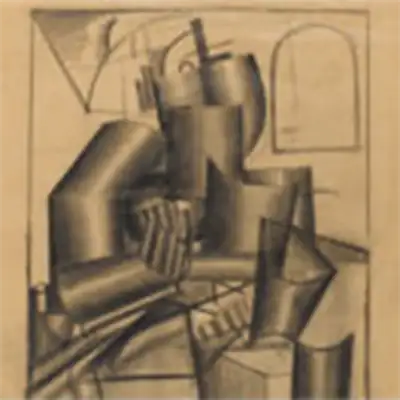 Nikolai Suetin, Analytische tekening, 1924